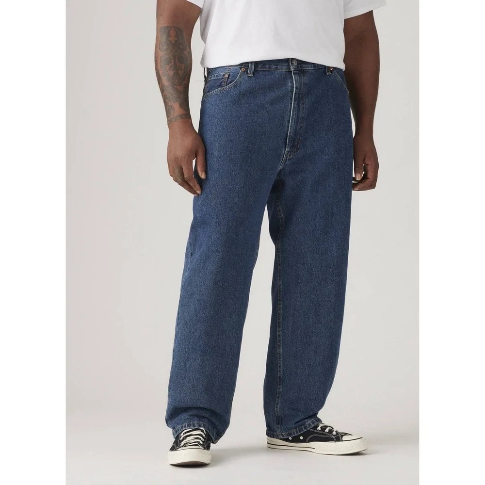 Levi's 550 Relaxed Fit Tapered Leg Dark Wash Blue Jeans Size 52x29‎ NWT